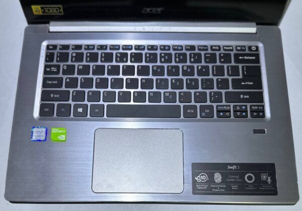 Ультрабук Б-клас Acer Swift 3 SF314-52 / 14" (1920x1080) IPS / Intel Core i5-8250U (4 (8) ядра по 1.6 - 3.4 GHz) / 8 GB DDR4 / 256 GB SSD / nVidia GeForce MX150, 2 GB GDDR5, 64-bit / WebCam / Win 11 Home - Зображення 6