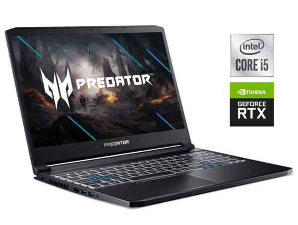 Ігровий ноутбук Б-клас Acer Predator Helios 300 PH315-53 / 15.6" (1920x1080) IPS / Intel Core i5-10300H (4 (8) ядра по 2.5 - 4.5 GHz) / 16 GB DDR4 / 512 GB SSD NVMe / nVidia GeForce RTX 2060, 6 GB GDDR6, 192-bit / WebCam