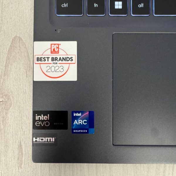 Ультрабук MSI Prestige 16 AI Evo B1M / 16" (3840x2400) OLED / Intel Core Ultra 7 155H (16 (22) ядер по 1.4 - 4.8 GHz) / 32 GB DDR5 / 1000 GB SSD NVMe / Intel Arc Graphics / WebCam - Зображення 8
