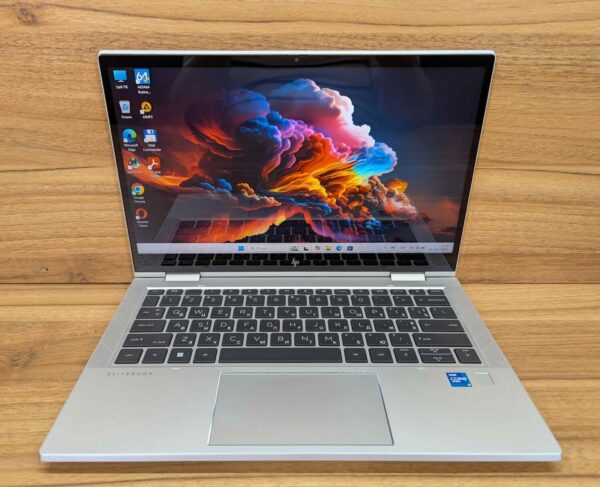Ультрабук HP EliteBook x360 830 G8 / 13.3" (1920x1080) IPS Touch / Intel Core i5-1145G7 (4 (8) ядра по 2.6 - 4.4 GHz) / 16 GB DDR4 / 512 GB SSD / Intel Iris Xe Graphics / WebCam / TouchID / Windows 11 - Зображення 2