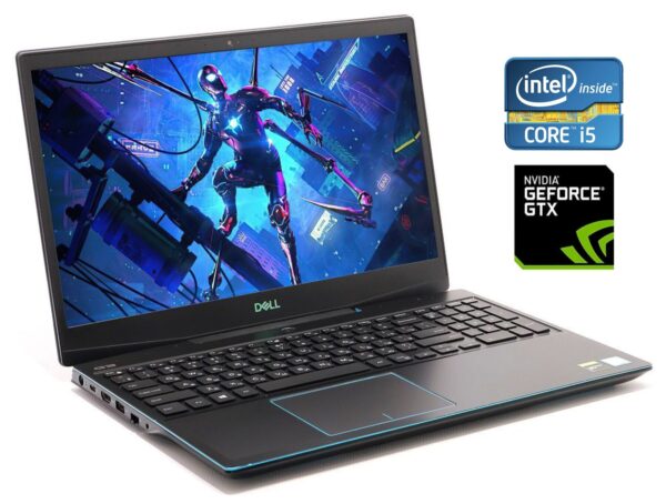 Ігровий ноутбук Б-клас Dell G3 3590 / 15.6" (1920x1080) IPS / Intel Core i5-9300H (4 (8) ядра по 2.4 - 4.1 GHz) / 8 GB DDR4 / 256 GB SSD NVMe / nVidia GeForce GTX 1050, 3 GB GDDR5, 96-bit / WebCam