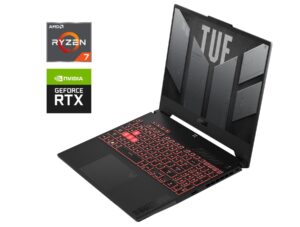 Ігровий ноутбук Asus TUF Gaming A15 FA507NV / 15.6" (1920x1080) IPS / AMD Ryzen 7 7735HS (8 (16) ядер по 3.2 - 4.75 GHz) / 16 GB DDR5 / 1000 GB SSD NVMe / nVidia GeForce RTX 4060, 8 GB GDDR6, 128-bit / WebCam