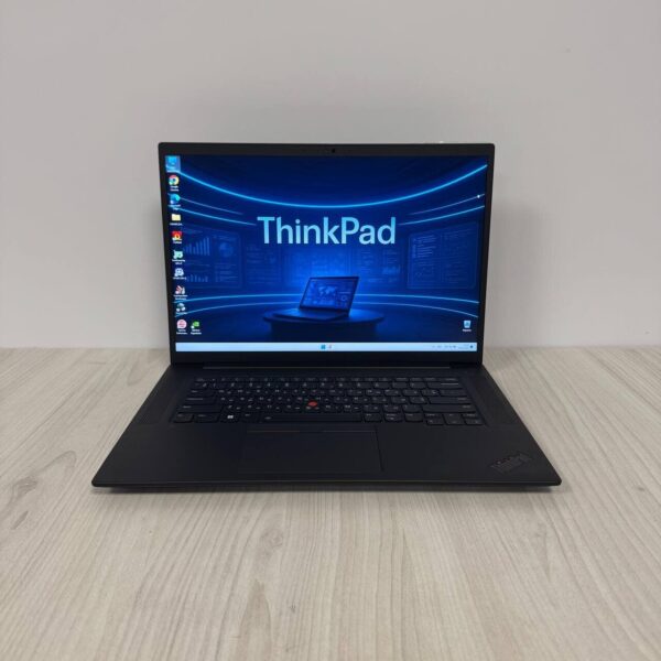 Ігровий ультрабук Lenovo ThinkPad P1 Gen 6 / 16" (2560x1600) IPS / Intel Core i7-13800H (14 (20) ядер по 2.5 - 5.2 GHz) / 32 GB DDR5 / 2000 GB SSD NVMe / nVidia RTX 4080, 12 GB GDDR6, 192-bit / WebCam - Зображення 2