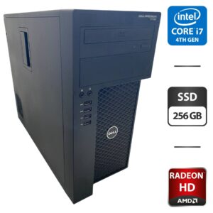 Робоча станція Dell Precision T1700 Tower / Intel Core i7-4770 (4 (8) ядра по 3.4 - 3.9 GHz) / 16 GB DDR3 / 256 GB SSD / AMD Radeon HD 5750, 1 GB GDDR5, 128-bit / DVD-ROM