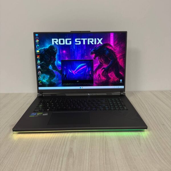 Ігровий ноутбук Asus ROG Strix G18 G814JV / 18" (2560x1600) IPS / Intel Core i7-13650HX (14 (20) ядра по 2.6 - 4.9 GHz) / 16 GB DDR5 / 256 GB SSD + 512 GB SSD / nVidia GeForce RTX 4060, 8 GB GDDR6, 128-bit / WebCam - Зображення 2