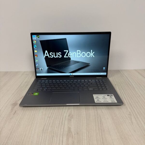 Ігровий ультрабук-трансформер Asus ZenBook Flip 15 Q508UG / 15.6" (1920x1080) IPS Touch / AMD Ryzen 7 5700U (8 (16) ядра по 1.8 - 4.3 GHz) / 8 GB DDR4 / 512 GB SSD NVMe / nVidia GeForce MX450, 2 GB GDDR5, 64-bit / WebCam - Зображення 2