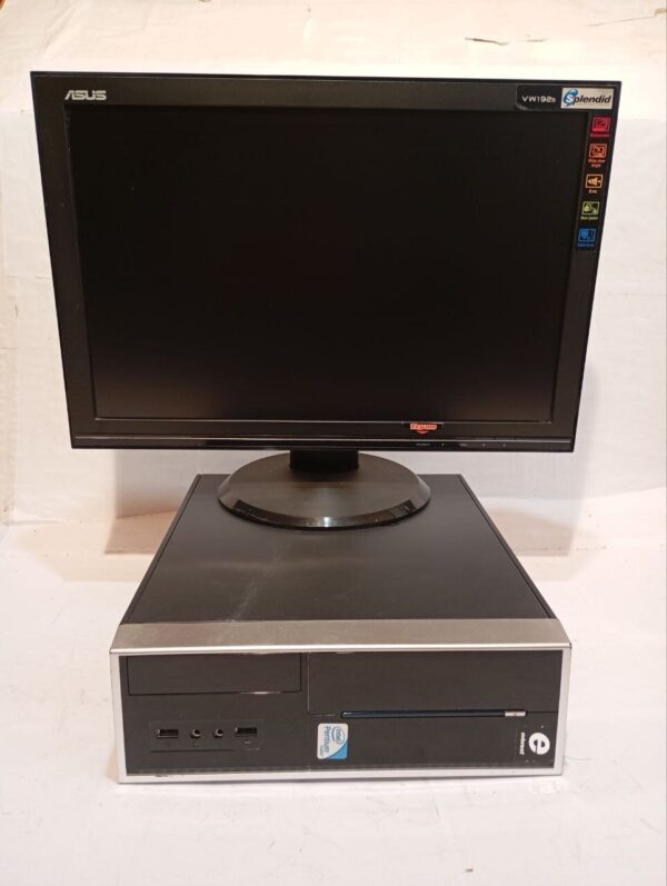 Комплект ПК Б-клас: Everest SFF / Intel Core i5-2400S (4 ядра по 2.5 - 3.3 GHz) / 8 GB DDR3 / 250 GB HDD / Intel HD Graphics 2000 / DVD-RW + Монитор Asus VW192S / 19" (1440x900) TN / 1x VGA, 1x Audio - Зображення 2
