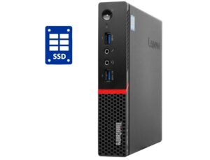 Неттоп Lenovo ThinkCentre M700 Tiny USFF / Intel Pentium G4400T (2 ядра по 2.9 GHz) / 8 GB DDR4 / 120 GB SSD / Intel HD Graphics 510 + перехідник DisplayPort на VGA