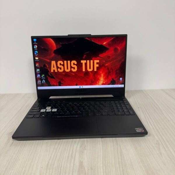Ігровий ноутбук Б-клас Asus TUF Gaming A15 FA507RM / 15.6" (1920x1080) IPS / AMD Ryzen 7 6800H (8 (16) ядер по 3.2 - 4.7 GHz) / 16 GB DDR5 / 512 GB SSD NVMe / nVidia GeForce RTX 3060, 6 GB GDDR6, 192-bit / WebCam - Зображення 2
