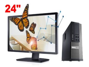 Комплект ПК: Dell Optiplex 7010 SFF / Intel Core i3-3240 (2 (4) ядра по 3.4 GHz) / 8 GB DDR3 / 250 GB HDD / Intel HD Graphics 2500 / DVD-RW + Монітор Б-клас Dell UltraSharp U2412MB / 24" (1920x1200) IPS / VESA 100x100 / Pivot