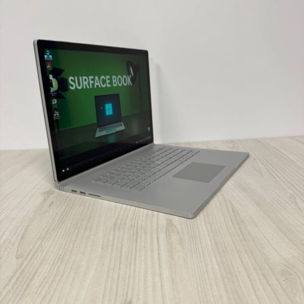 Ігровий ультрабук-трансформер Б-клас Microsoft Surface Book 2 / 15.0" (3240x2160) IPS Touch / Intel Core i7-8650U (4 (8) ядра по 1.9 - 4.2 GHz) / 16 GB DDR3 / 512 GB SSD NVMe / nVidia GeForce GTX 1060, 6 GB GDDR5, 192-bit / WebCam - Зображення 4