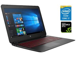 Ігровий ноутбук Б-клас HP Omen 15-ax257nr / 15.6" (1920x1080) IPS / Intel Core i7-7700HQ (4 (8) ядра по 2.8 - 3.8 GHz) / 16 GB DDR4 / 240 GB SSD / nVidia GeForce GTX 1050 Ti, 4 GB GDDR5, 128-bit / WebCam