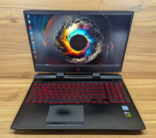 Ігровий ноутбук HP OMEN 15-dc0045nr / 15.6" (1920x1080) IPS / Intel Core i7-8750H (6 (12) ядер по 2.2 - 4.1 GHz) / 32 GB DDR4 / 512 GB SSD / nVidia GeForce GTX 1070, 8 GB GDDR5, 256-bit / WebCam / Windows 10 - Зображення 2