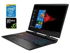Ігровий ноутбук Б-клас HP Omen 15-dc1054nr / 15.6" (1920x1080) IPS / Intel Core i7-9750H (6 (12) ядер по 2.6 - 4.5 GHz) / 16 GB DDR4 / 512 GB SSD NVMe / nVidia GeForce GTX 1660 Ti, 6 GB GDDR6, 192-bit / WebCam