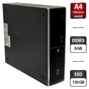 Комп'ютер HP Compaq Pro 6305 SFF / AMD A4-5300B (2 ядра по 3.4 - 3.6 GHz) / 8 GB DDR3 / 120 GB SSD / AMD Radeon HD 7480D Graphics / DVD-ROM
