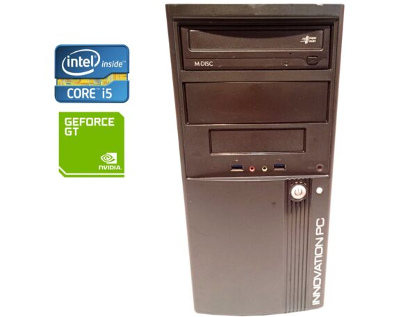 ПК Б-клас Innovation PC Tower / Intel Core i5-4690 (4 ядра по 3.5 - 3.9 GHz) / 16 GB DDR3 / 240 GB SSD + 500 GB HDD / nVidia GeForce GT 630, 1 GB GDDR5, 128-bit / 450W / DVD-RW
