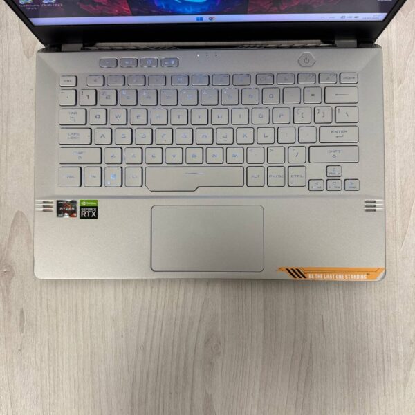 Ігровий ноутбук Б-клас Asus ROG Zephyrus G14 GA401QM / 14" (2560x1440) IPS / AMD Ryzen 9 5900HS (8 (16) ядер по 3.0 - 4.6 GHz) / 16 GB DDR4 / 512 GB SSD NVMe / nVidia GeForce RTX 3060, 6 GB GDDR6, 192-bit - Зображення 7