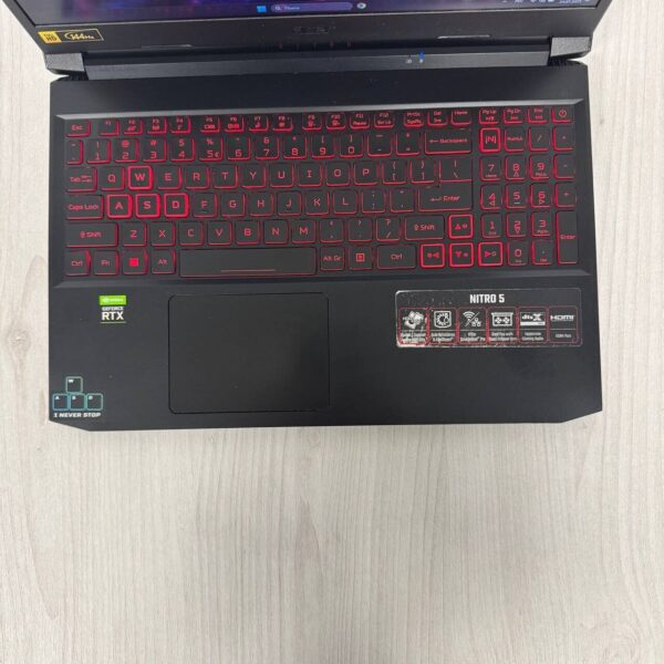 Ігровий ноутбук Б-клас Acer Nitro 5 AN515-55 / 15.6" (1920x1080) IPS / Intel Core i5-11400H (6 (12) ядeр по 2.7 - 4.5 GHz) / 16 GB DDR4 / 512 GB SSD NVMe / nVidia GeForce RTX 3050 Ti, 4 GB GDDR6, 128-bit / WebCam - Зображення 7