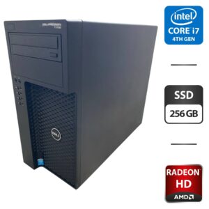 Робоча станція Dell Precision T1700 Tower / Intel Core i7-4790 (4 (8) ядра по 3.6 - 4.0 GHz) / 16 GB DDR3 / 256 GB SSD / AMD Radeon HD 6750, 1 GB GDDR5, 128-bit / DVD-ROM