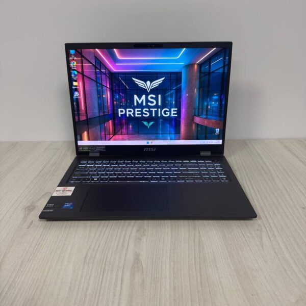 Ультрабук MSI Prestige 16 AI Evo B1M / 16" (3840x2400) OLED / Intel Core Ultra 7 155H (16 (22) ядер по 1.4 - 4.8 GHz) / 32 GB DDR5 / 1000 GB SSD NVMe / Intel Arc Graphics / WebCam - Зображення 2