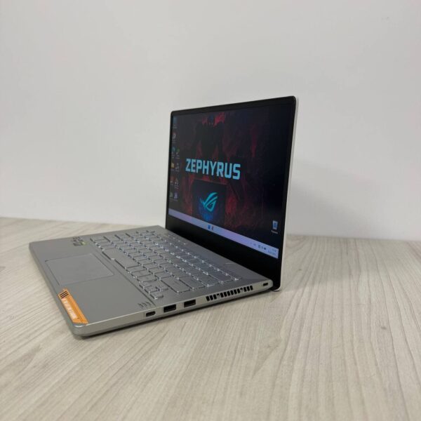 Ігровий ноутбук Б-клас Asus ROG Zephyrus G14 GA401QM / 14" (2560x1440) IPS / AMD Ryzen 9 5900HS (8 (16) ядер по 3.0 - 4.6 GHz) / 16 GB DDR4 / 512 GB SSD NVMe / nVidia GeForce RTX 3060, 6 GB GDDR6, 192-bit - Зображення 5