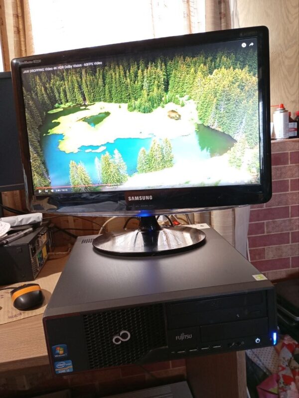 Комплект ПК Б-клас: Fujitsu Esprimo E700 E85+ SFF / Intel Core i5-2400 (4 ядра по 3.1 - 3.4 GHz) / 8 GB DDR3 / 500 GB HDD / Intel HD Graphics 2000 / DVD-RW + Монітор Samsung SyncMaster B2230N / 22" (1920x1080) TN / VGA - Зображення 10