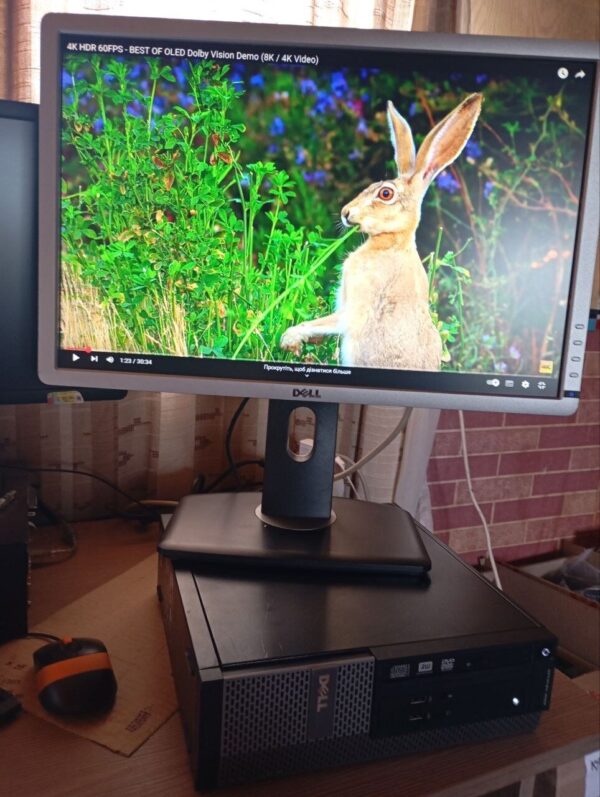 Комплект ПК Б-клас: Dell OptiPlex 3020 SFF / Intel Core i5-4590 (4 ядра по 3.3 - 3.7 GHz) / 8 GB DDR3 / 120 GB SSD / Intel HD Graphics 4600 + Монітор Dell Professional P2213t / 22" (1680x1050) TN / 1x DP, 1x DVI, 1x VGA, 3x USB 2.0 - Зображення 4