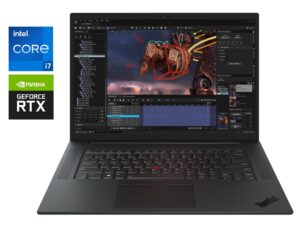 Ігровий ультрабук Lenovo ThinkPad P1 Gen 6 / 16" (2560x1600) IPS / Intel Core i7-13800H (14 (20) ядер по 2.5 - 5.2 GHz) / 32 GB DDR5 / 2000 GB SSD NVMe / nVidia RTX 4080, 12 GB GDDR6, 192-bit / WebCam