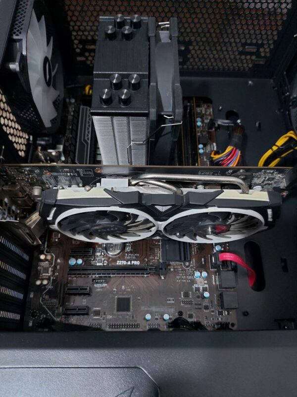 Ігровий ПК 1stPlayer X5 Firebase Tower / Intel Xeon E3-1240 v6 (аналог Intel Core i7-6700) (4 (8) ядер по 3.7 - 4.1 GHz) / 16 GB DDR4 / 128 GB SSD M.2 + 512 GB SSD / AMD Radeon RX 580, 8 GB GDDR5, 256-bit / 500W + Кабелі DVI та живлення - Зображення 5