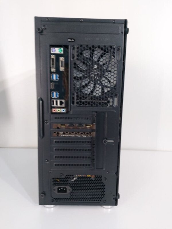 Ігровий ПК 1stPlayer X6 Fire Base Tower / Intel Xeon E3-1270 v6 (аналог Intel Core i7-6700) (4 (8) ядра по 3.8 - 4.2 GHz) / 16 GB DDR4 / 128 GB SSD M.2 + 512 GB SSD / nVidia GeForce GTX 1080 Ti, 11 GB GDDR5X, 352-bit / 600W + Кабелі, перехідник - Зображення 4