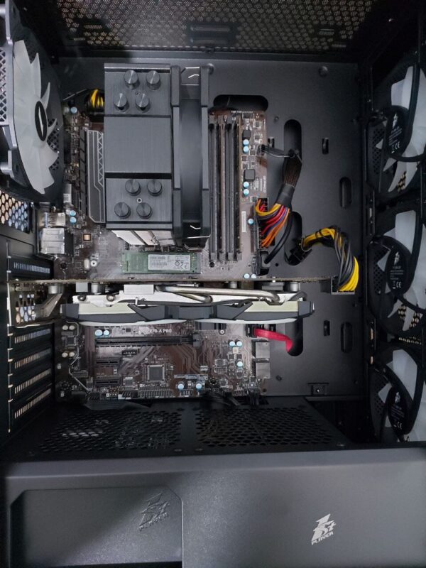 Ігровий ПК 1stPlayer X5 Firebase Tower / Intel Xeon E3-1240 v6 (аналог Intel Core i7-6700) (4 (8) ядер по 3.7 - 4.1 GHz) / 16 GB DDR4 / 128 GB SSD M.2 + 512 GB SSD / AMD Radeon RX 580, 8 GB GDDR5, 256-bit / 500W + Кабелі DVI та живлення - Зображення 4