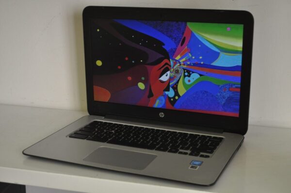 Ноутбук Б-клас HP ChromeBook 14 G4 / 14" (1366x768) TN / Intel Celeron N2840 (2 ядра по 2.16 - 2.58 GHz) / 4 GB DDR3 / 16 GB eMMC / Intel HD Graphics / WebCam / Chrome OS + Блок живлення - Зображення 6
