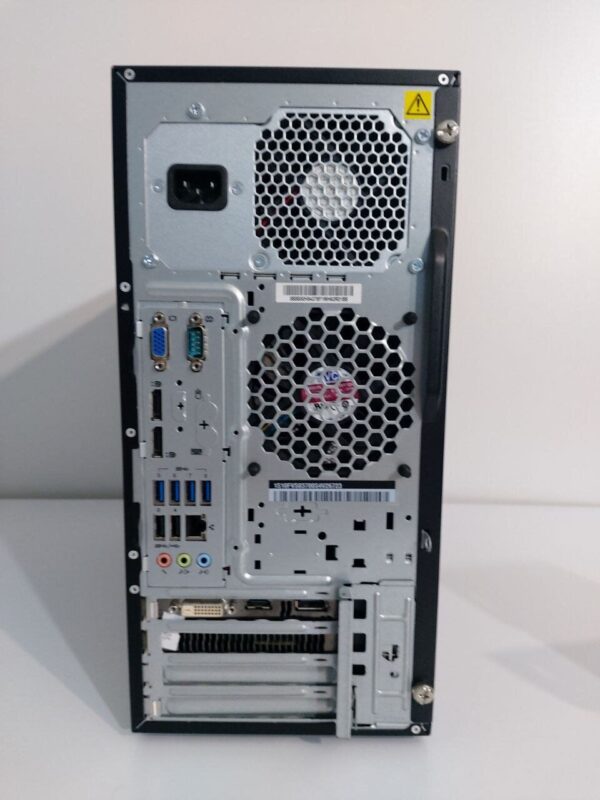 Комплект: Lenovo ThinkCentre M800 Tower / Intel Core i5-6500 (4 ядра по 3.2 - 3.6 GHz) / 16 GB DDR4 / 250 GB SSD + 512 GB SSD / AMD Radeon RX 570, 4 GB GDDR5, 128-bit / DVD-ROM + Монітор LG 24MB37PM-B / 24" (1920x1080) IPS + Кабелі, Wi-Fi адаптер, WebCam - Зображення 4