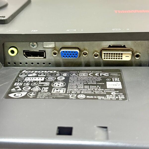 Комплект ПК: Lenovo ThinkCentre M91p SFF / Intel Core i3-2120 (2 (4) ядра по 3.3 GHz) / 8 GB DDR3 / 120 GB SSD / Intel HD Graphics 2000 / DVD-ROM + Монітор Б-клас Lenovo ThinkVision LT2452pwC / 24" (1920x1200) TN + Клавіатура, мишка, кабелі підключення - Зображення 9