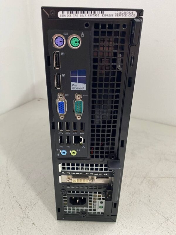 Комп'ютер Dell OptiPlex 7020 SFF / Intel Core i7-4770S (4 (8) ядра по 3.1 - 3.9 GHz) / 16 GB DDR3 / 256 GB SSD / nVidia GeForce GT 730, 2 GB GDDR3, 64-bit / DVD-ROM - Зображення 4