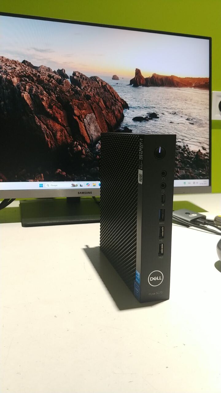 Неттоп Dell WYSE 5070 USFF / Intel Celeron J4105 (4 ядра по 1.5 - 2.5 GHz) / 16 GB DDR4 / 256 GB SSD M.2 / Intel UHD Graphics 600 / 65W / WiFi / Com Port / Windows 11 Pro + Клавіатура, мишка - Зображення 7
