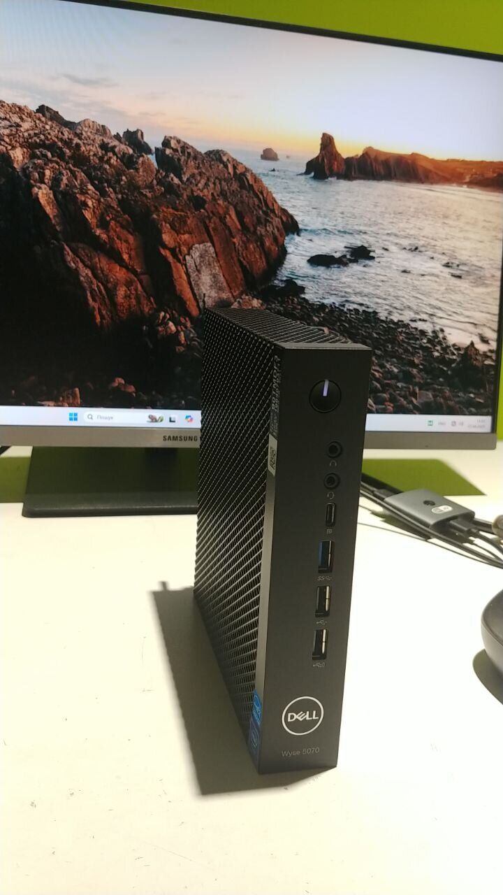 Неттоп Dell WYSE 5070 USFF / Intel Celeron J4105 (4 ядра по 1.5 - 2.5 GHz) / 16 GB DDR4 / 256 GB SSD M.2 / Intel UHD Graphics 600 / 65W / WiFi / Com Port / Windows 11 Pro + Клавіатура, мишка - Зображення 9