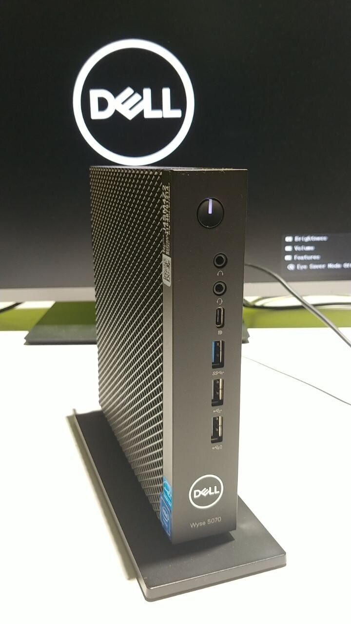 Неттоп Dell WYSE 5070 USFF / Intel Celeron J4105 (4 ядра по 1.5 - 2.5 GHz) / 16 GB DDR4 / 256 GB SSD M.2 / Intel UHD Graphics 600 / 65W / WiFi / Com Port / Windows 11 Pro + Клавіатура, мишка - Зображення 2