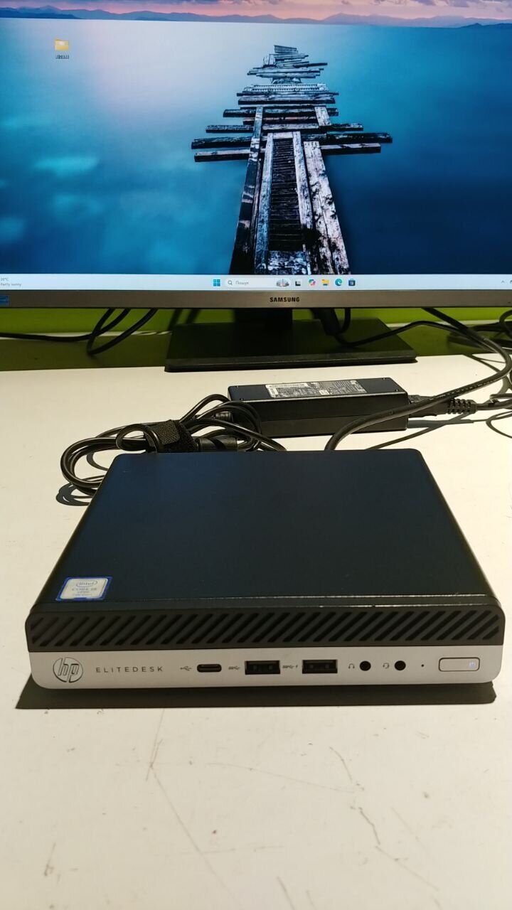 copy_Неттоп HP EliteDesk 800 G3 Mini USFF / Intel Core i5-7500T (4 ядра по 2.7 - 3.3 GHz) / 8 GB DDR4 / 256 GB SSD / Intel HD Graphics 630 - Зображення 2