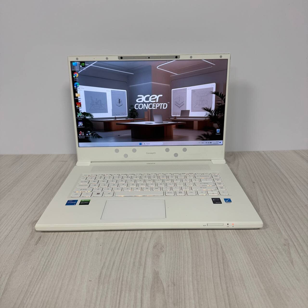 Ігровий ноутбук Acer ConceptD CN715-73G / 15.6" (3840x2160) IPS / Intel Core i5-11400H (6 (12) ядер по 2.2 - 4.5 GHz) / 16 GB DDR4 / 512 GB SSD NVMe / nVidia GeForce RTX 3060, 6 GB GDDR6, 192-bit / WebCam - Зображення 2