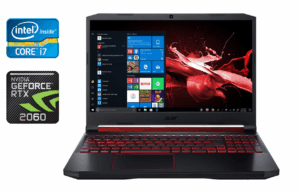 Ігровий ноутбук Acer Nitro 5 AN515-54 / 15.6" (1920x1080) IPS / Intel Core i7-9750H (6 (12) ядер по 2.6 - 4.5 GHz) / 16 GB DDR4 / 512 GB SSD / nVidia GeForce RTX 2060, 6 GB GDDR6, 192-bit / WebCam / HDMI