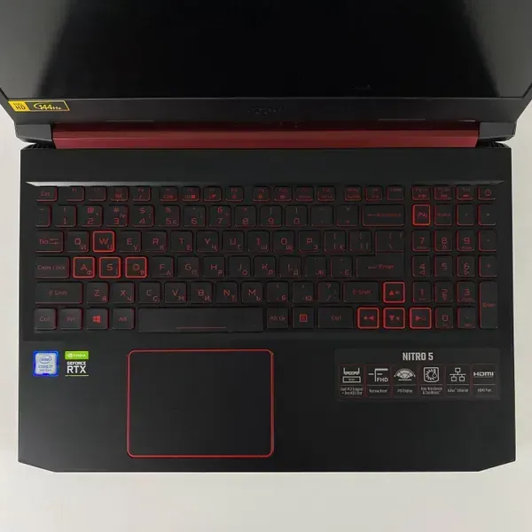 Ігровий ноутбук Acer Nitro 5 AN515-54 / 15.6" (1920x1080) IPS / Intel Core i7-9750H (6 (12) ядер по 2.6 - 4.5 GHz) / 16 GB DDR4 / 512 GB SSD / nVidia GeForce RTX 2060, 6 GB GDDR6, 192-bit / WebCam / HDMI - Зображення 3