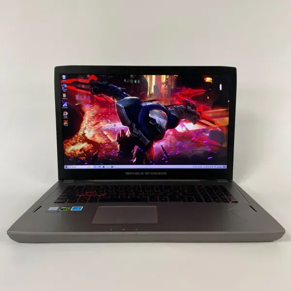 Ігровий ноутбук Asus ROG Strix GL702V / 17.3" (1920x1080) IPS / Intel Core i7-7700HQ (4 (8) ядра по 2.8 - 3.8 GHz) / 16 GB DDR4 / 512 GB SSD / nVidia GeForce GTX 1070, 8 GB GDDR5, 256-bit / WebCam / HDMI - Зображення 2