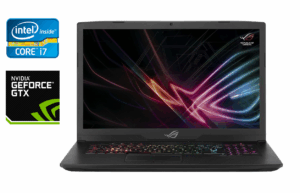 Ігровий ноутбук Asus Strix GL703GM / 17.3" (1920x1080) IPS / Intel Core i7-8750H (6 (12) ядер по 2.2 - 4.1 GHz) / 32 GB DDR4 / 512 GB SSD / nVidia GeForce GTX 1060, 6 GB GDDR5, 192-bit / WebCam / Windows 10
