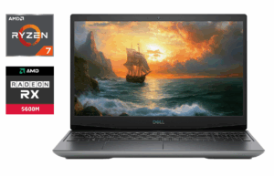 Ігровий ноутбук Dell G5 5505 / 15.6" (1920x1080) IPS / AMD Ryzen 7 4800H (8 (16) ядер по 2.9 - 4.2 GHz) / 16 GB DDR4 / 512 GB SSD / AMD Radeon RX 5600M, 6 GB GDDR6, 192-bit / HDMI / WebCam / Windows 10