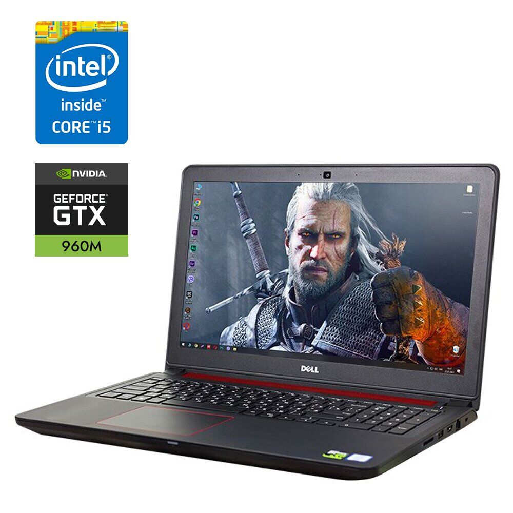 Ігровий ноутбук Dell Inspiron 15 7559 / 15.6" (1920x1080) IPS / Intel Core i5-6300HQ (4 ядра по 2.3 - 3.2 GHz) / 16 GB DDR3 / 480 GB SSD / nVidia GeForce GTX 960M, 4 GB GDDR5, 128-bit / WebCam