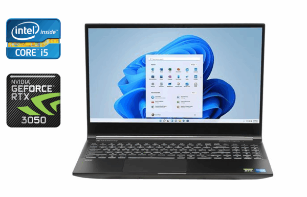 Ігровий ноутбук Gateway GGNC51518 / 15.6" (1920x1080) IPS / Intel Core i5-11400H (6 (12) ядер по 2.7 - 4.5 GHz) / 16 GB DDR4 / 512 GB SSD / nVidia GeForce RTX 3050, 4 GB GDDR6, 128-bit / WebCam / Windows 11