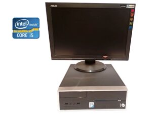 Комплект ПК Б-клас: Everest SFF / Intel Core i5-2400S (4 ядра по 2.5 - 3.3 GHz) / 8 GB DDR3 / 250 GB HDD / Intel HD Graphics 2000 / DVD-RW + Монітор Asus VW192S / 19" (1440x900) TN / 1x VGA, 1x Audio