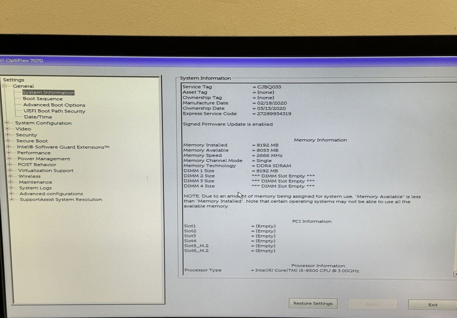 Комп'ютер Б-клас Dell OptiPlex 7070 Tower / Intel Core i5-9500 (6 ядер по 3.0 - 4.4 GHz) / 8 GB DDR4 / no HDD / Intel UHD Graphics 630 / 260W / DisplayPort - Зображення 9