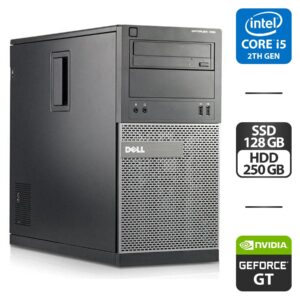 Комп'ютер Dell OptiPlex 390 Tower / Intel Core i5-2500K (4 ядра по 3.3 - 3.7 GHz) / 16 GB DDR3 / 128 GB SSD + 250 GB HDD / nVidia GeForce GT 610, 2 GB GDDR3, 64-bit / DVD-ROM